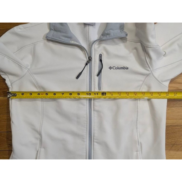 Columbia Soft Shell Jacket Off White Large - Picture 8 of 11